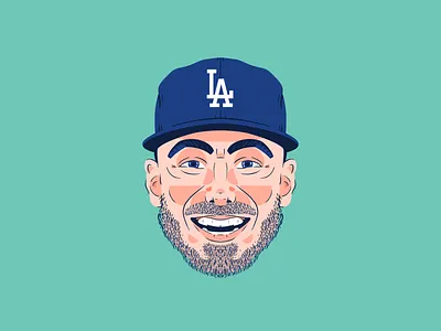 Cody Bellinger - 2019 baseball dodgers illustration la los angeles portrait procreate