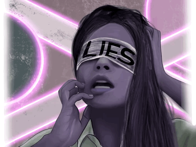 Lies graphic design illustration illustration design procreate