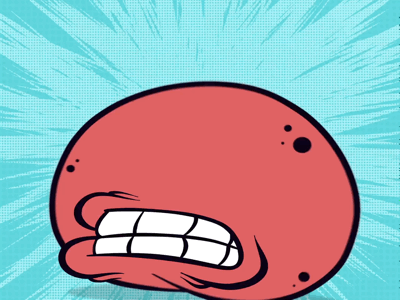 Squish Squish squish bounce fresco illustration