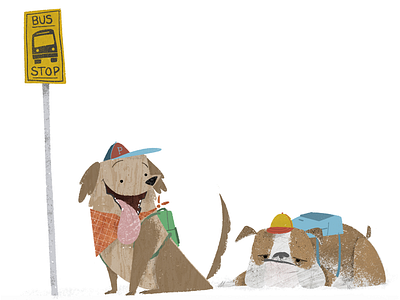 Back to School back to school childrens book cute dogs illustrator kidlit kidlitart kids parents picture book picture book illustration school september