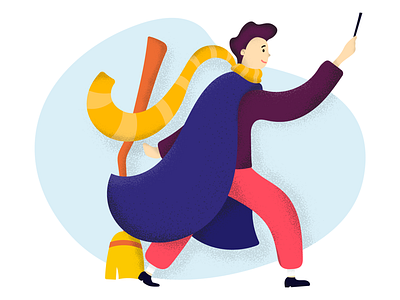 Magic escape room - illustration process illustration landing page ui design ui illustration