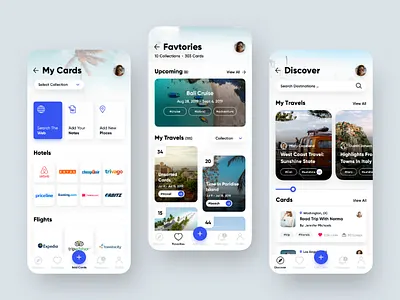 Travel App ui user interface ux ux design