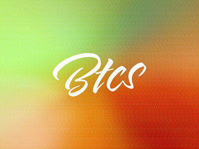 Btcs beer blur craft beer design gradient graphic graphic design graphic art graphic artist graphic artists green illustration orange red script script font speckle speckled vector yellow