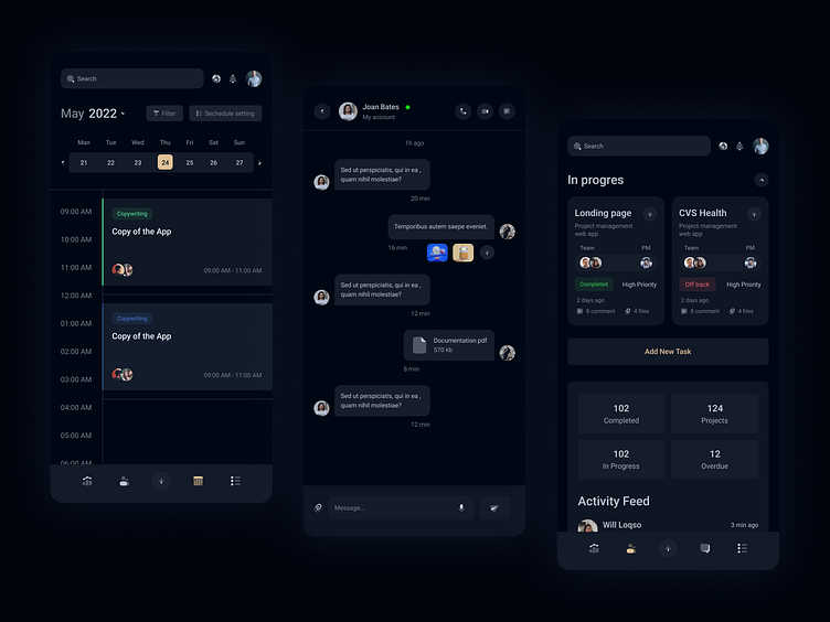 Task Management App by Nick Buturishvili on Dribbble