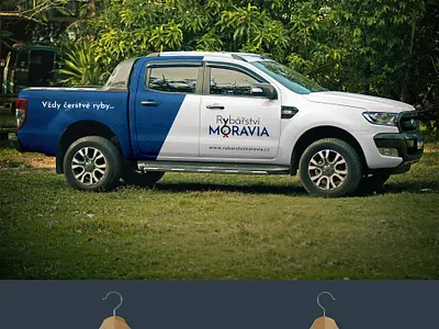 Vizuální identita Rybářství Moravia branding design logo