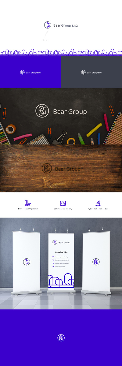 Vizuální identita Baar Group s.r.o. branding logo