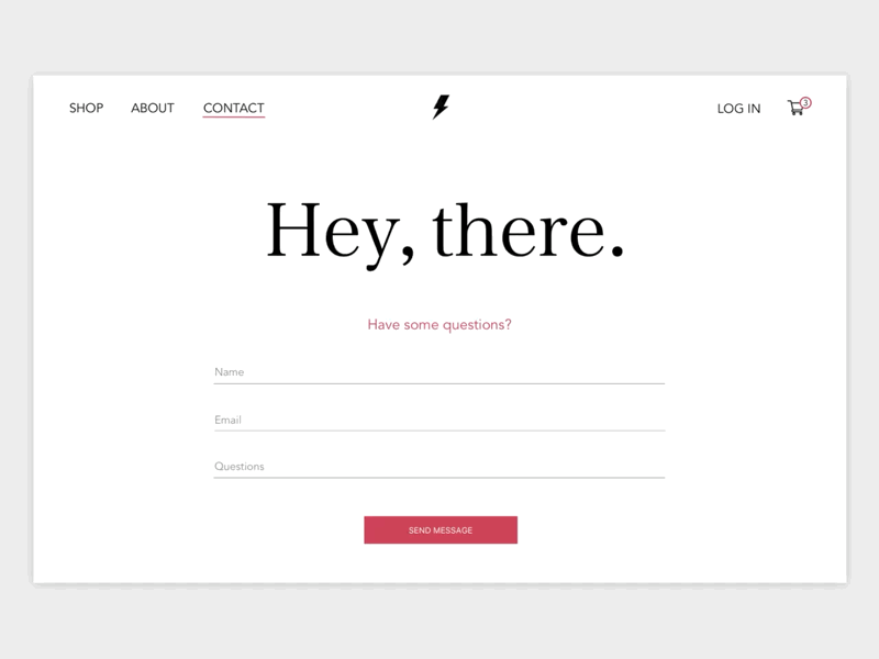 Daily UI // Day 028 // Contact Us branding illustration minimal typography ui ux vector web