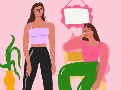 Character details character fashion illustration living room lounge womxn