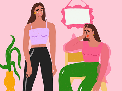 Character details character fashion illustration living room lounge womxn