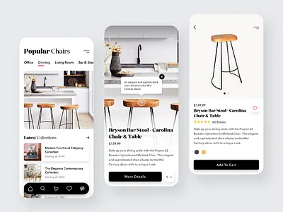 Furniture App sketch ui ui design ux