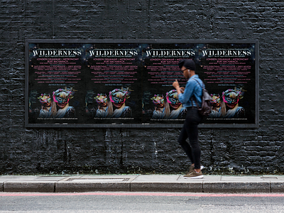 Wilderness Festival billboard event festival large format music poster subway underground