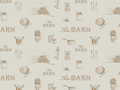 Custom Pattern Design asheville barn bread cooking designer food highlands icon iconography icons north carolina pattern