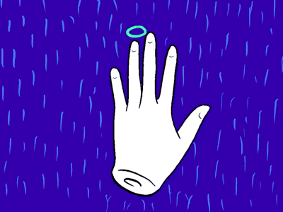 the proposal bloody disturbing finger hand moody neon proposal ring roughanimator