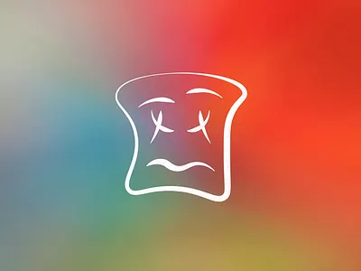 Life blurred background bread colorful design face graphic graphic design graphic art graphic artist graphic artists illustration life logo logo concept logo concepts logo design logos toast vector white