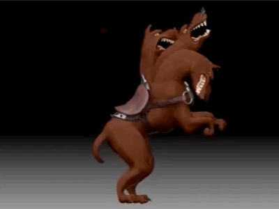 Cerberus battle dog of the apocalypse