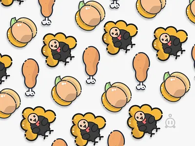 Thanksgiving Icons app icons cute design flat design flat design icons graphic design holiday icons icons illustrations thanksgiving web icons