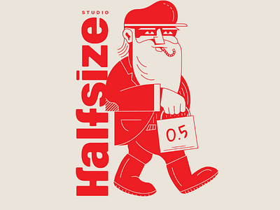 Secret Santa black friday christmas custom design graphic illustration santa