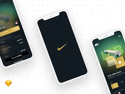 Nike App Concept app app design concept free interface mockups ui webdesign