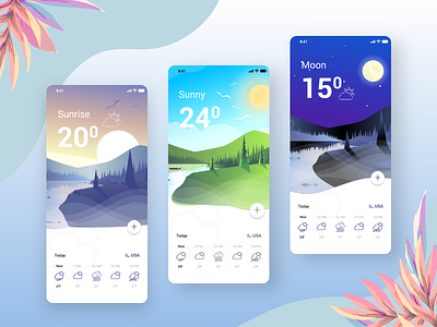 WeatherTap app branding mobile app weather app weather mobile app