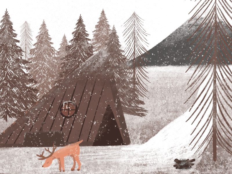 winter forest art artist digital art digital drawing digital illustration drawing illustration kids illustration landscape design nature design nature illustration winter illustration winter landscape