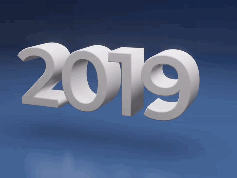 Happy New Year 2020! 3d animation blender modelling motion design
