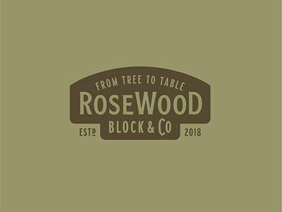 RoseWood Block Logo