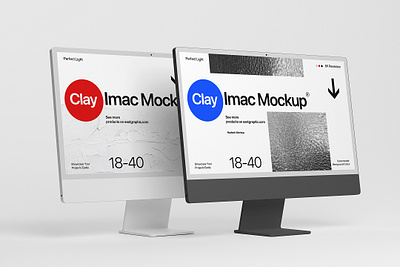 Clay Imac Mockups device free template freebie imac ui ui design ux web design