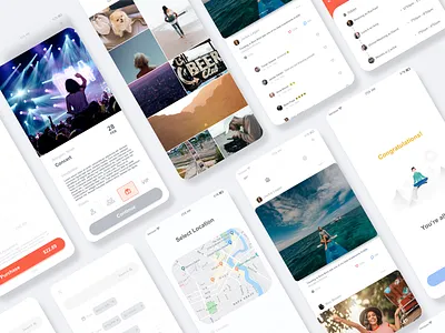 BEQ UI Note Taker Design calendar design event flat modern networking note notes schedule screen screens social templates ui ux
