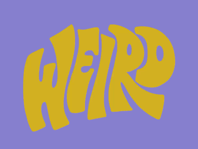 Animated type 60s 70s animation funky hand lettering illustration lettering retro