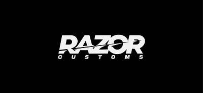 Razor Customs, Melbourne branding design graphic design illustration logo typography vector