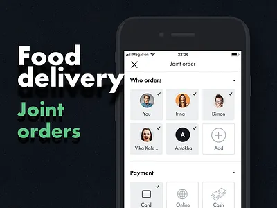Food delivery — Joint orders app basket delivery food ios joint orders