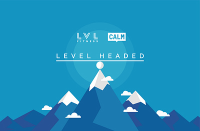 CALM x LVL Fitness animation branding design graphic design illustration logo typography vector