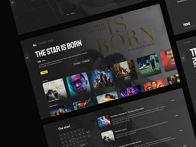 Movie Streaming Concept (SmartTV) app concept movie tv show video streaming