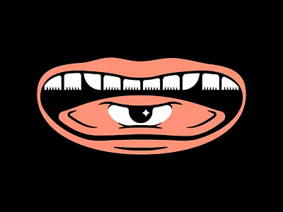 Mask Design Idea N°1 covid design eye idea illustration lips mask mask design mouth quarantine art quarantine fashion simple teeth tongue