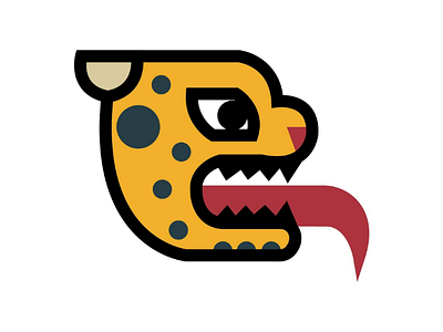 Jaguar Knight color design graphic illustration jaguar logo toltec