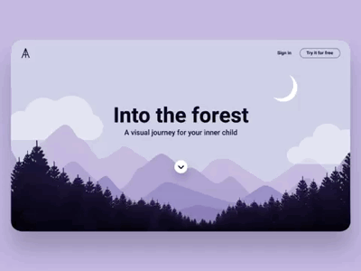 Into the forest forest parallax
