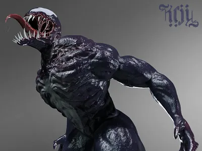 Venom 3D Fanart 3d 3dart marvel vanart venom zbrush
