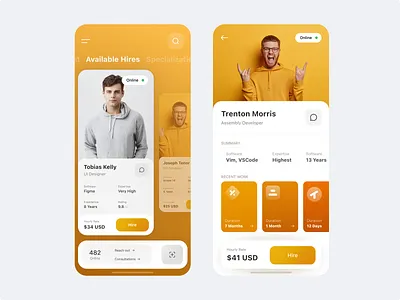 B2B Freelance Service For Designers And Developers card concept designer developer freelance hire hr human identity itcraft money pay platform product design resources service statistics ui ux visual