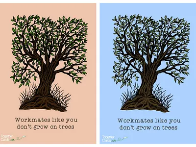 Tree Card for TogetherCards.com adobe illustrator adobe illustrator cc art birthday card design celebration design digital digital art drawing fonts graphic graphic design illustration illustrator layout leaving togethercards tree