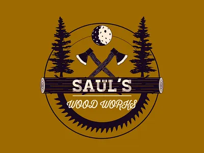 Vintage Woodwork logo adobe graphic design illustrator logo photoshop retro vector vintage