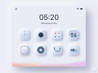 Neumorphism icons app app icon camera clock email icon mac icon neomorphism neumorphic neumorphism os icon shadow