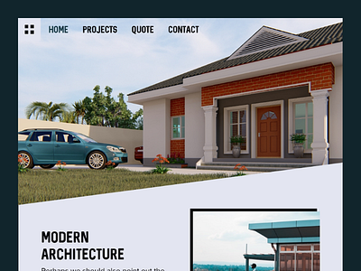 Architecture Landing Page landing page design user experience design user interface design web design