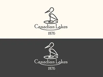 Canadian lakes branding design design logo art vector flat icon illustration illustrator logo minimal typography vector web