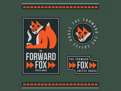 The Forward Fox animal logo brand branding fast forward forward fox illustration logo logo system