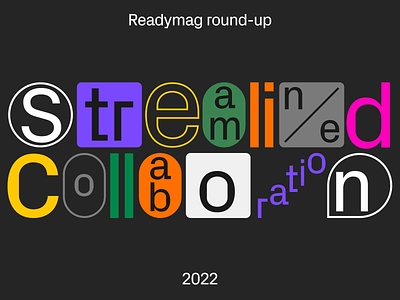 Readymag Round-up 2022 animation design readymag ui web