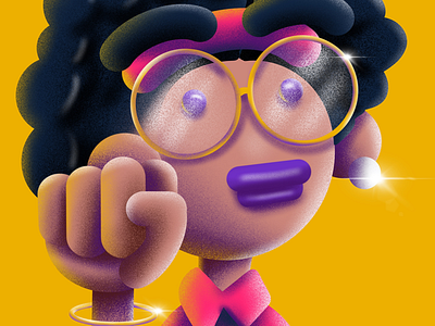 Black Lives Matter black lives matter blm character fist fuzzie girl glasses hank texture