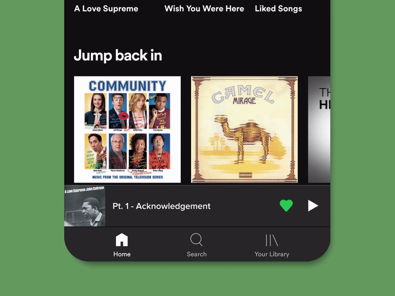 Spotify Music Lovers' Edit aftereffects android animation figma interactiondesign ios motiondesign prototype second spotify ui ux