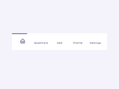 Navigation bar icons uiux