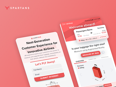 CarryAir - AR Mobile App airplane airport app application ar augmented reality baggage design flight luggage mobile mobile app ui ux uxui