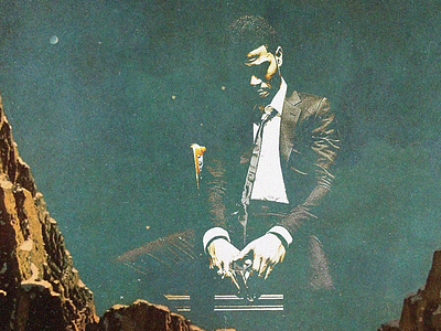 Kid Cudi art comic kid cudi moon travis scott vintage